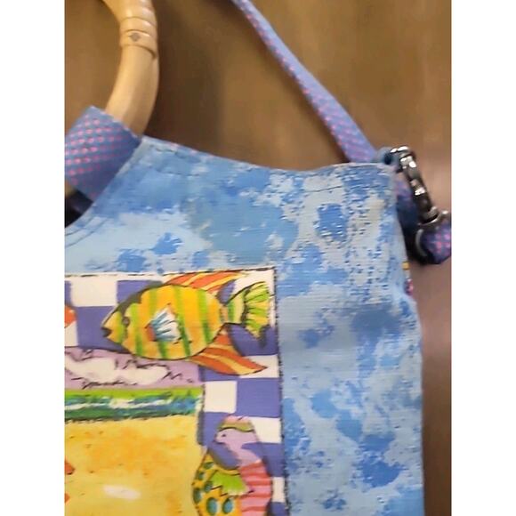 Vintage Anne Ormsby Surviving Stress Canvas Handbag Crossbody - Picture 11 of 11